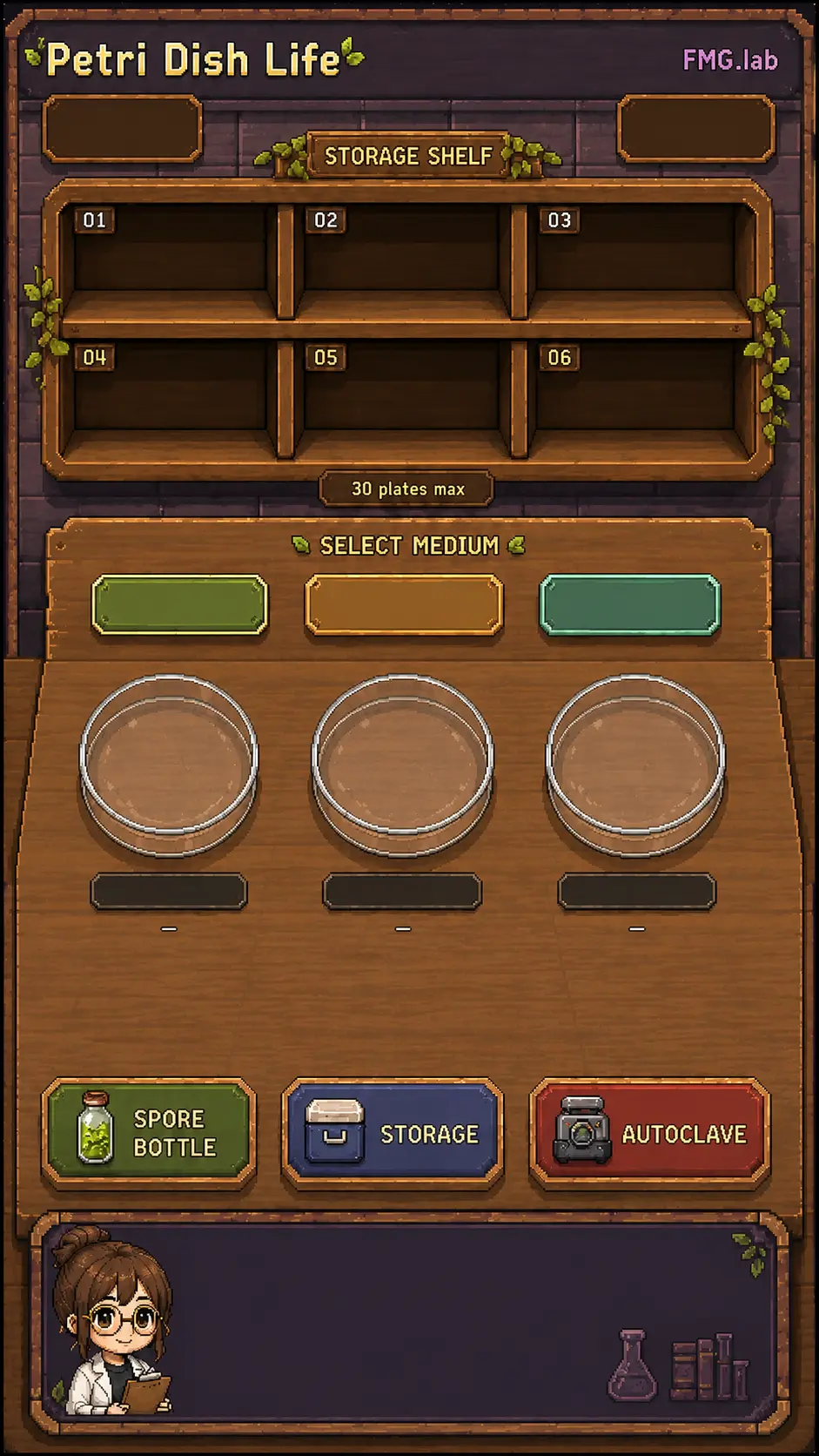 Petri Dish Life UI